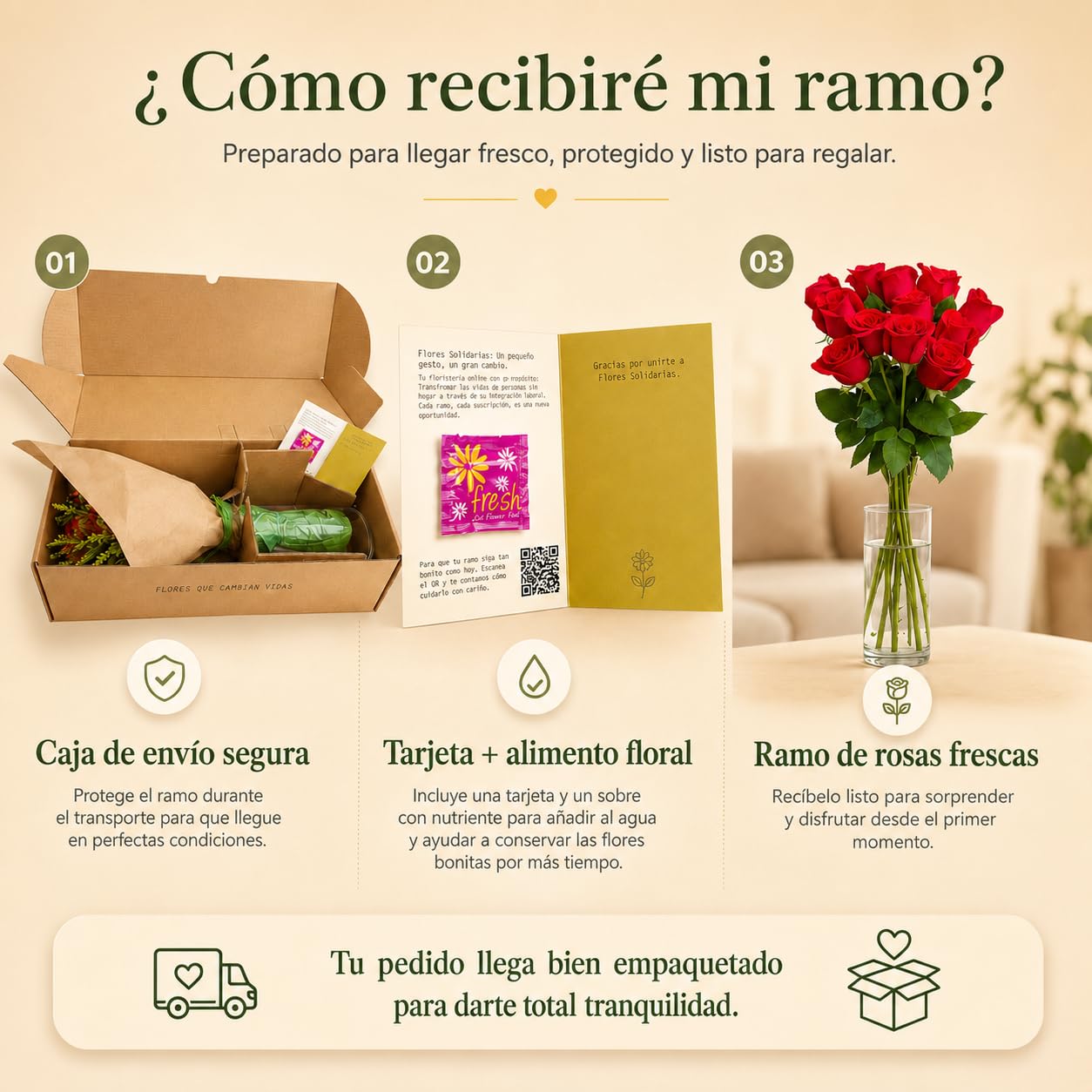 Flores SOLIDARIAS - Ramos de Flores Naturales Anastasia Lila - Ramo Fresco de Calidad para Regalo, San Valentín, Día de la Madre, Bodas, Aniversarios, Cumpleaños y Decoración del Hogar