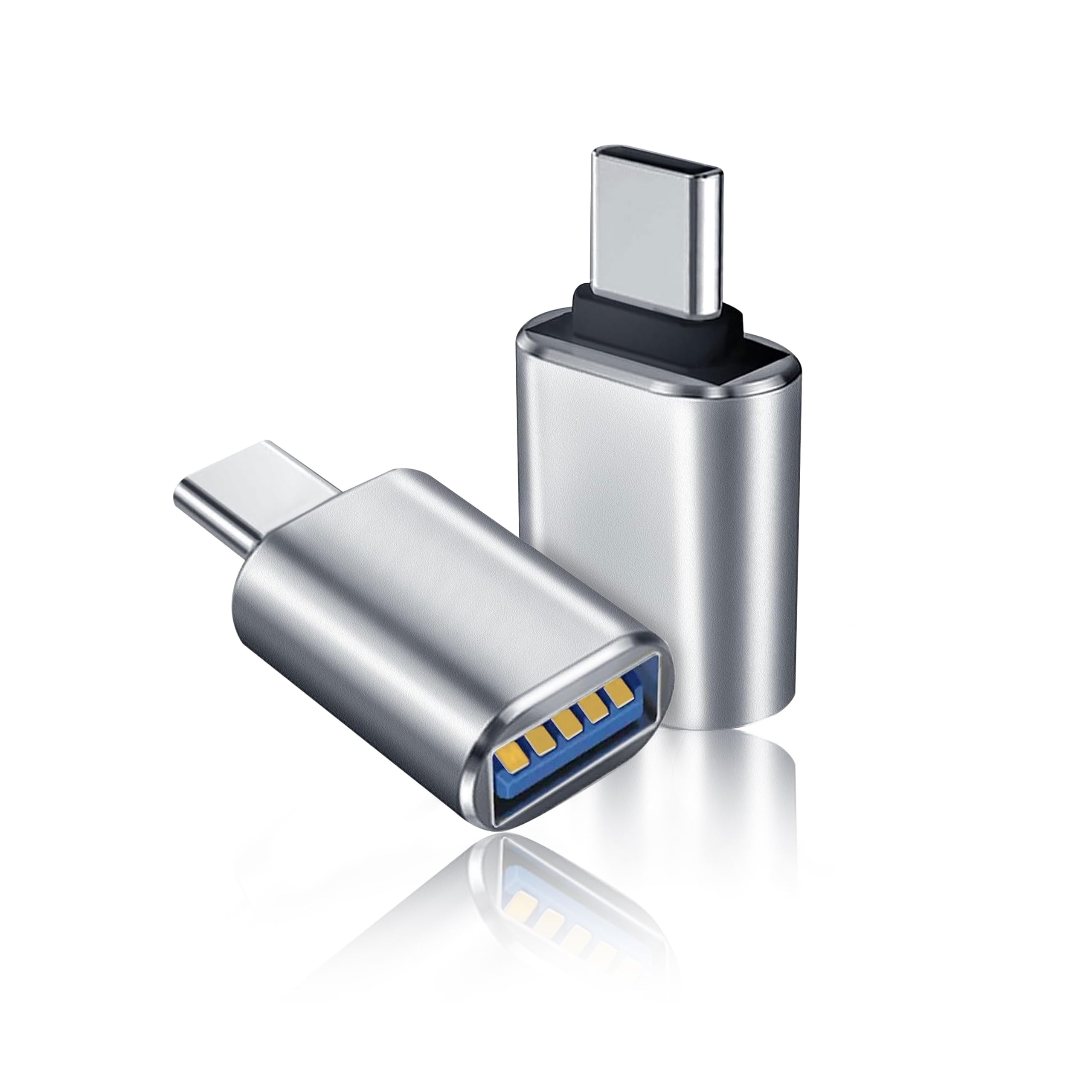 Storite USB Type C to USB A Female 3.0 Adapter 2 Pack USB C Male to USB 3.0 Female Connector, OTG Converter Adapter Compatible with Android Phones, Type C or Thunderbolt 4/3 Devices. (Silver) (B0C8YLFWF9) Amazon Price History, Amazon Price Tracker
