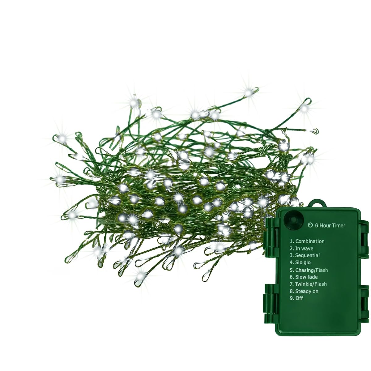 FairyGlim Battery Operated Christmas Lights, 10FT 100 Micro LEDs Fairy Lights