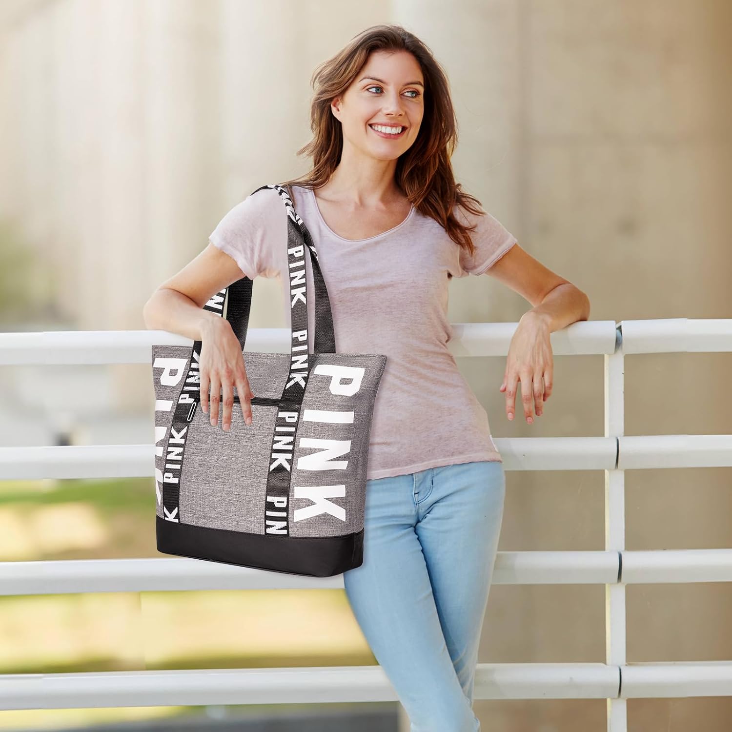 Boomistry Travel Tote Bag for Women, Large Waterproof Beach Bag for Daily | Large, Waterproof, for Daily - Image 2