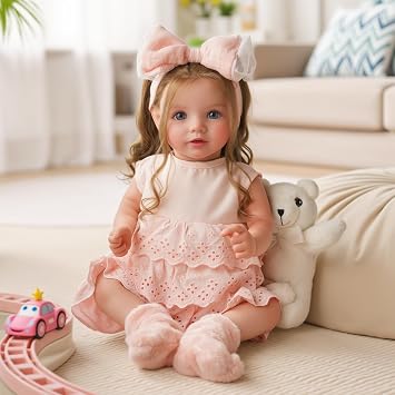 BABESIDE Reborn Dolls 20Inch Realistic Baby Doll with Long Hair & Soft Body | Lifelike baby doll, Real life sweet expression, Poseable limbs, Dress-up clothes & care accessories, Gift for kids aged 3+