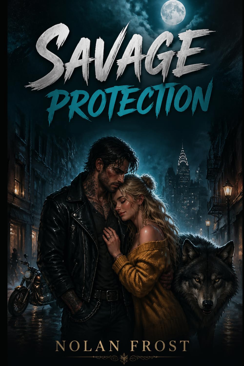 Savage Protection: A Grumpy/Sunshine Urban Shifter Noir Romance (Shadowed Veils)