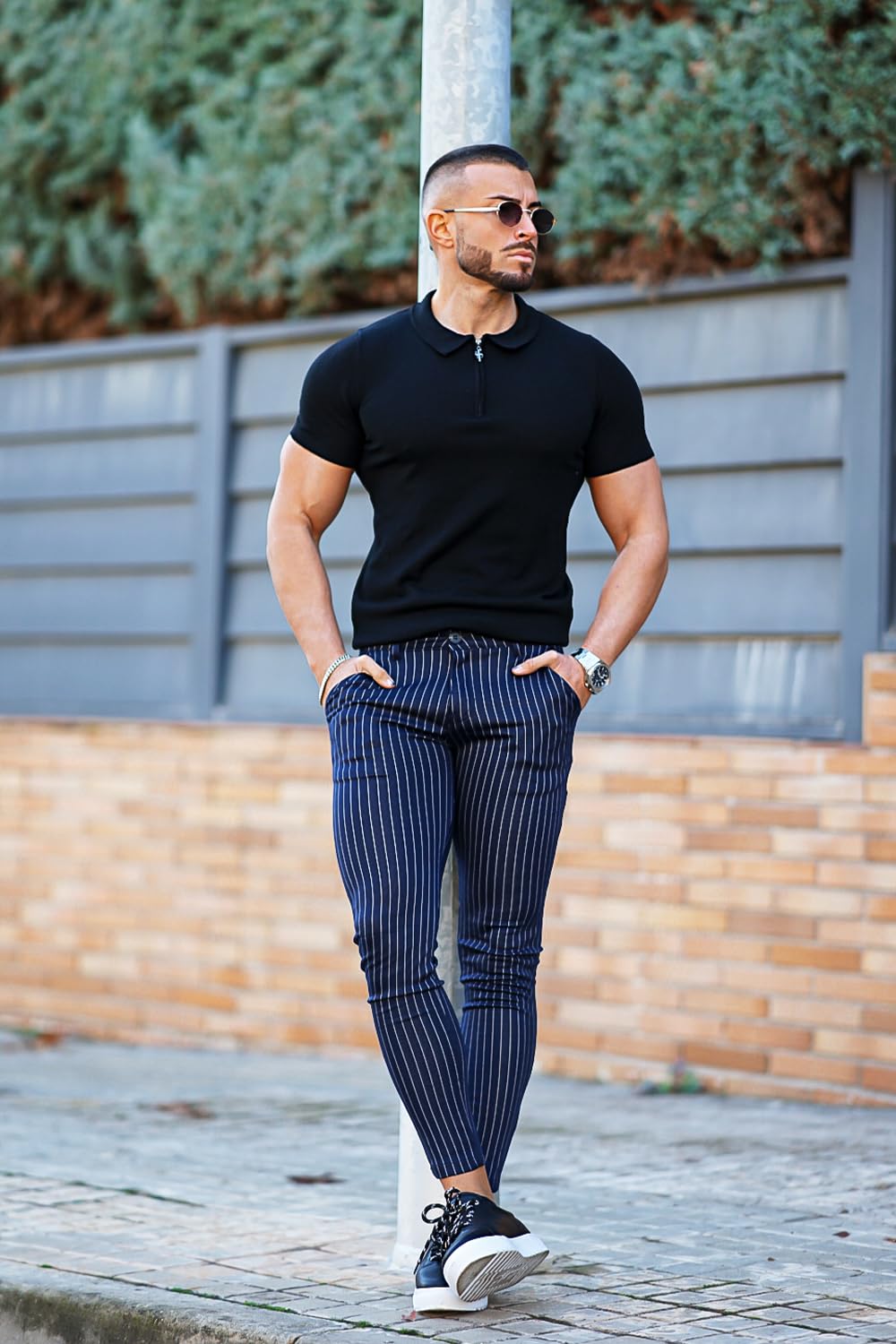 Amazon.com: GINGTTO: Stripe Chinos