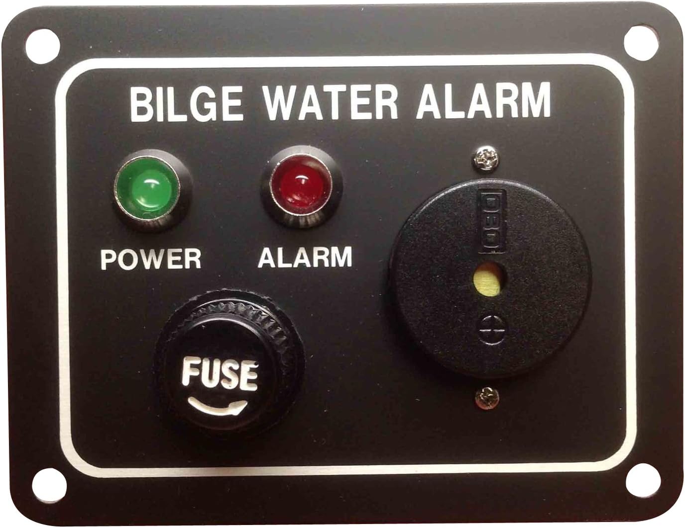 Marine Boat Bilge Alarm Pump Switch Aluminum Plate 3.25" by 2.5" LED Indicators