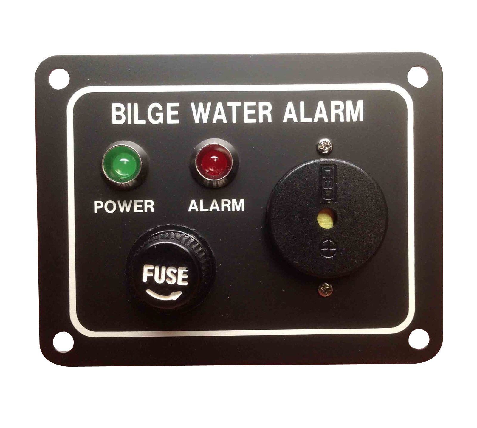 MARINE BOAT BILGE ALARM PUMP SWITCH ALUMINUM PLATE 3.25 by 2.5 LED INDICATORS by PactradeMarine