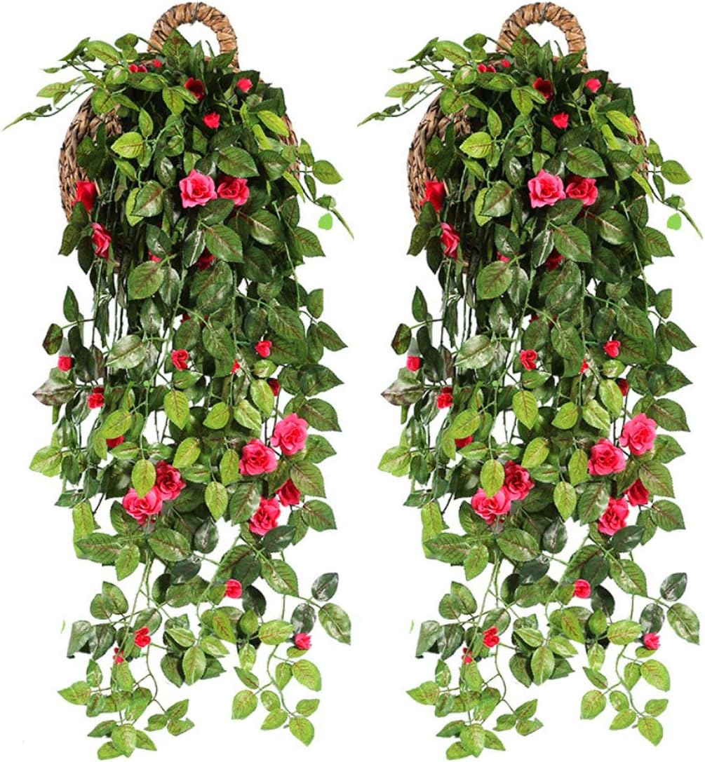 Amazon Com Ying Ying Chic Yyc 2pcs Beautiful Artificial Rose Vine Fake Realistic Hanging Flower Wedding Home Hotel Floral Decor Rosered Home Kitchen Amazon Com Ying Ying Chic Yyc 2pcs Beautiful Artificial Rose Vine Fake Realistic Hanging Flower Wedding Home Hotel Floral Decor Rosered Home Kitchen