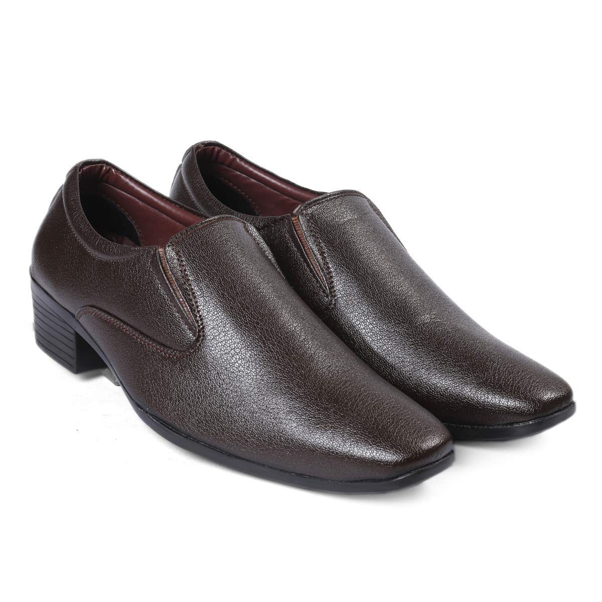 Mens Brown Height Increasing Corporate Casual Slip-On Shoes-5 UK (B01MXU2RUV) Amazon Price History, Amazon Price Tracker