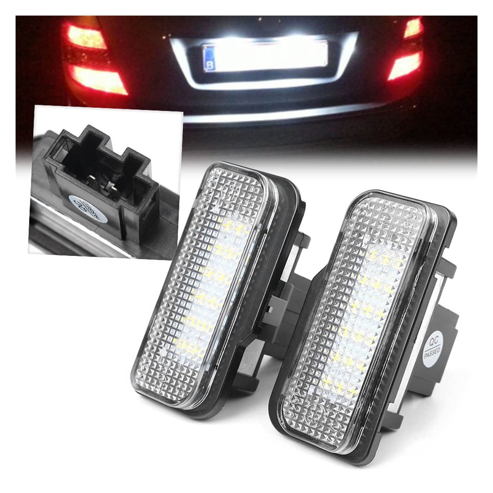 Numero Luce 2Pcs Numero Di Licenza Auto Lampada Della Targa HA CONDOTTO LA Luce Per CE CLS Classe SLK W203 W211 S211 W219 R217 E55 E63AMG