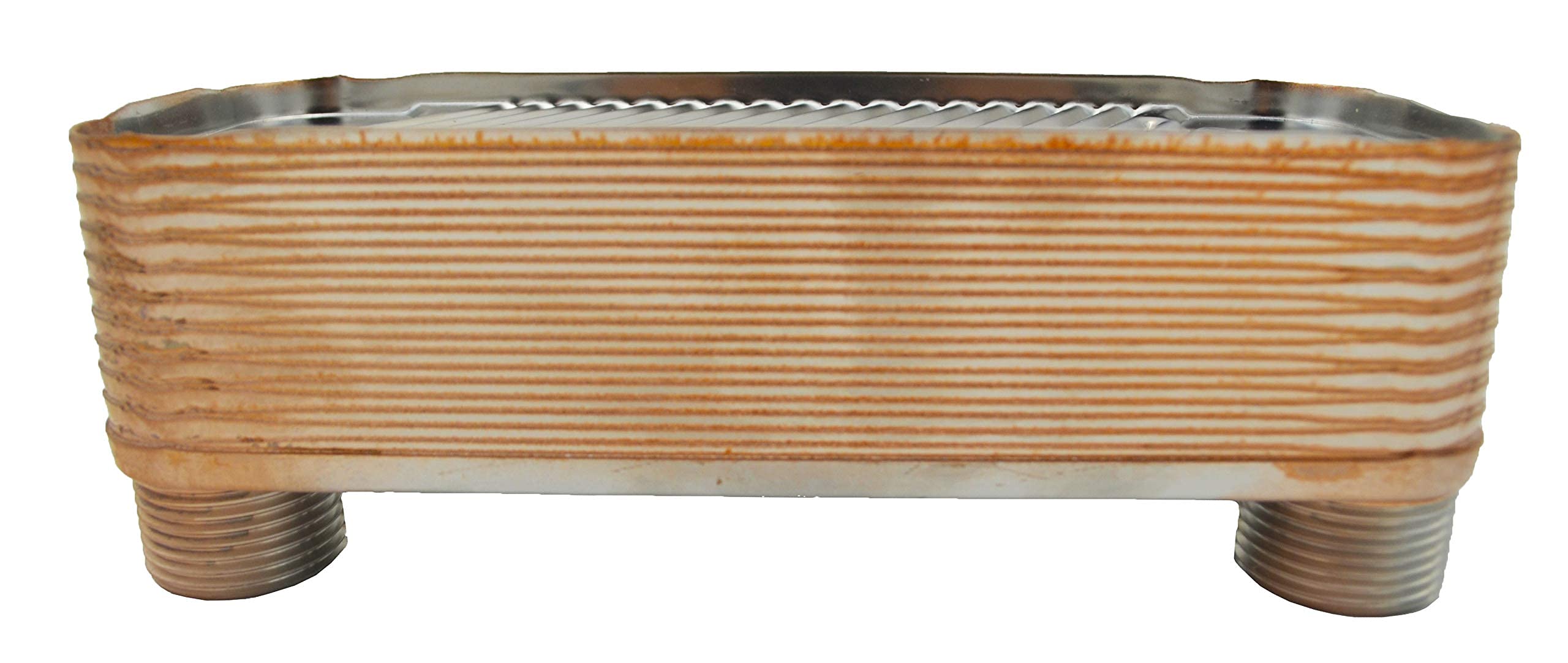 Nordic Tec Ba-12-20 - Scambiatore di calore in acciaio INOX, 20 piastre da 45 kW, 3/4", con isolamento con fissaggio a parete e parti di collegamento