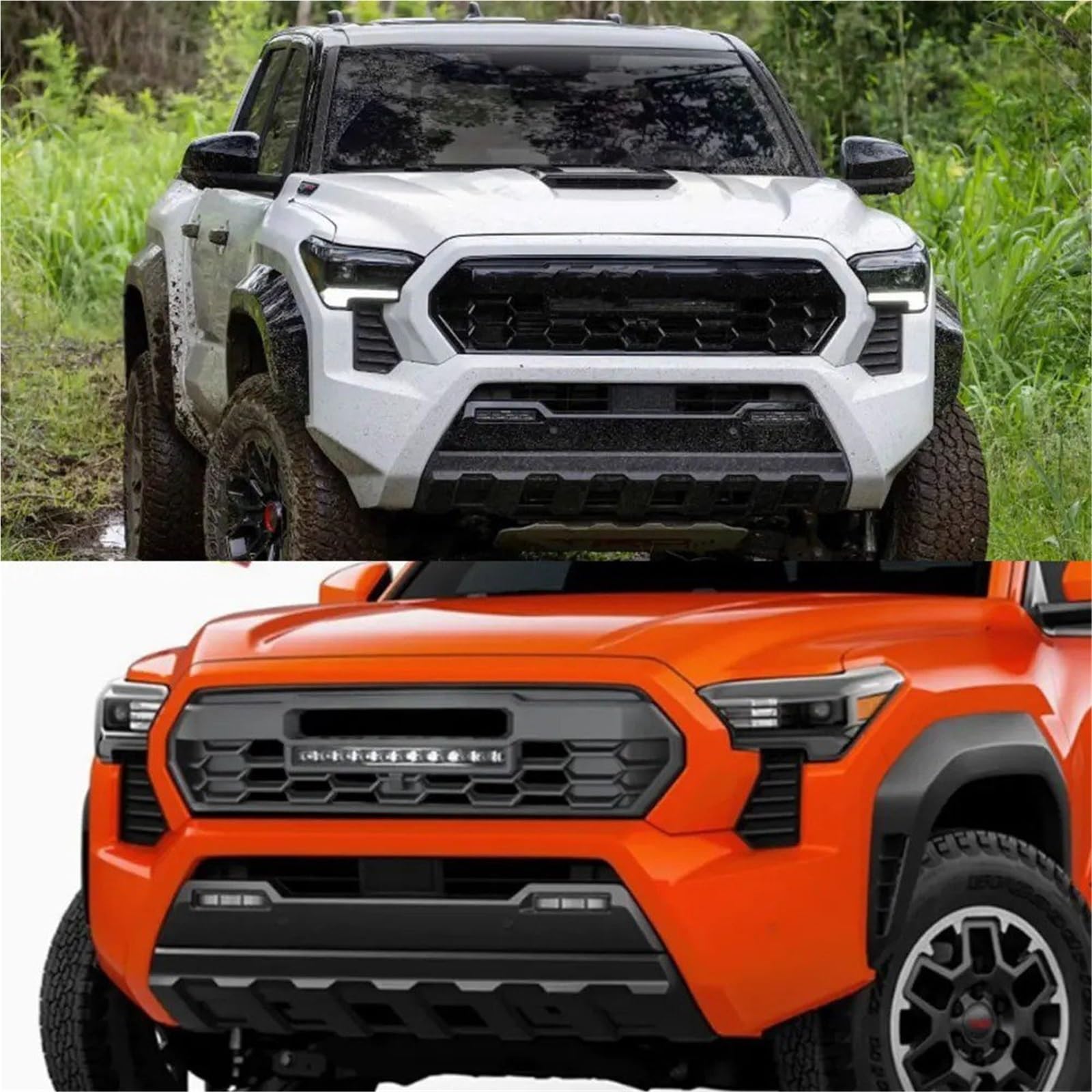 Coperture della Griglia Anteriore Per Toyota Per Tacoma 4a Generazione 2024 4 * 4 Per TRD Pro Style Griglia Nera Opaca Accessori Esterni Sportiva Con Luci