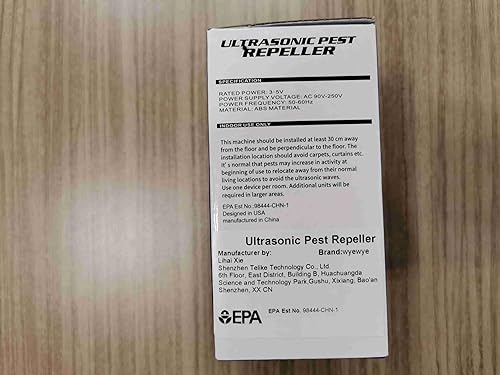 Miniatura 8 de Repelente ultrasónico de plagas, paquete de 10 unidades de enchufe electrónico repelente de mosquitos de insectos, repelente de ratones, repelente