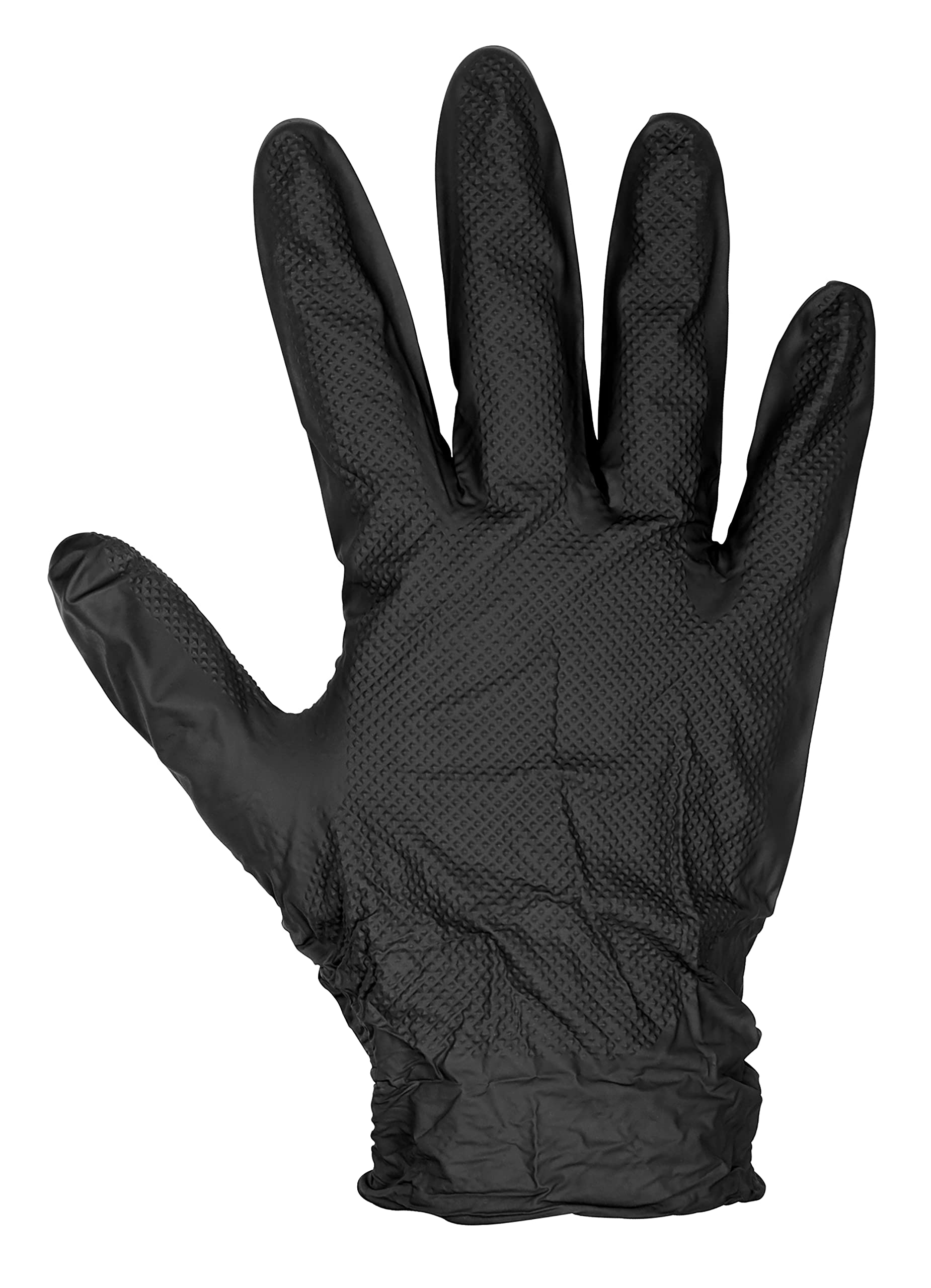 Sealey Black Diamond Grip Extra-Thick Nitrile Powder-Free Gloves X-Large - Pack of 50 SSP57XL - Image 2