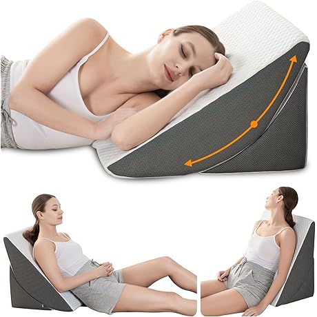 12 Inch Wedge Pillow for Sleep Apnea & Acid Reflux