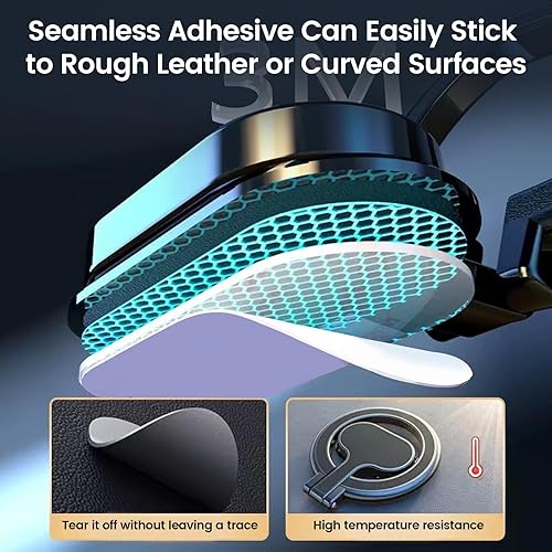 Miniatura 6 de Soporte de teléfono para automóvil, soporte para teléfono de automóvil 40 imanes N52 y soporte de teléfono ahorrador de espacio para automóvil,