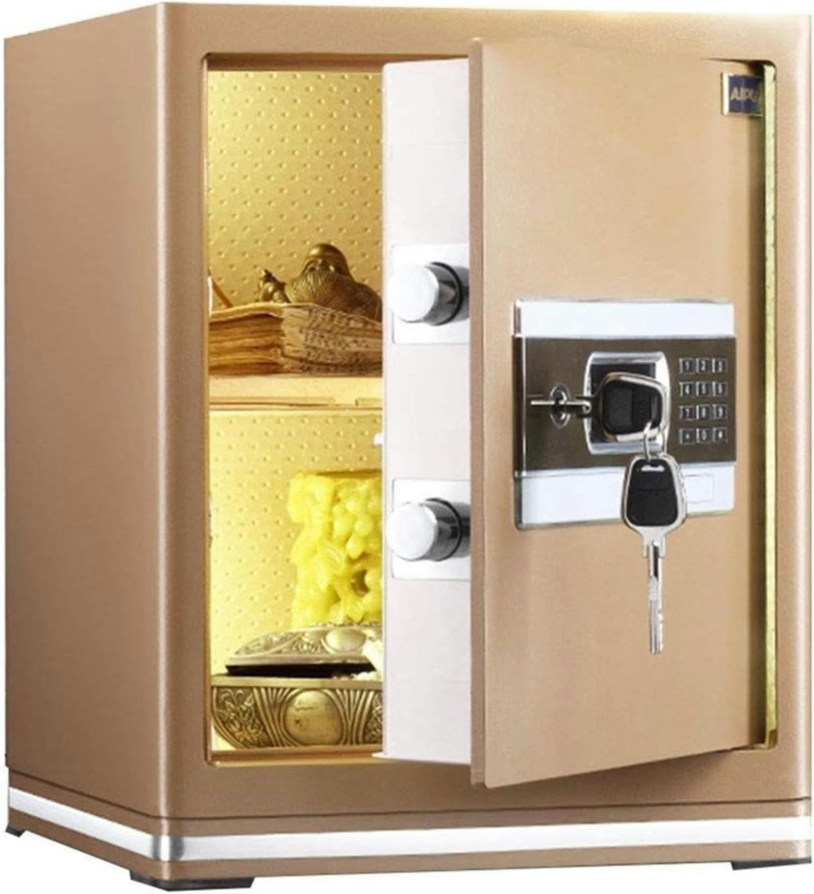 Digital Security Safe Box Large Electronic Safes Cabinet with Combination Lock Solid Steel Construction Safe Great for Home