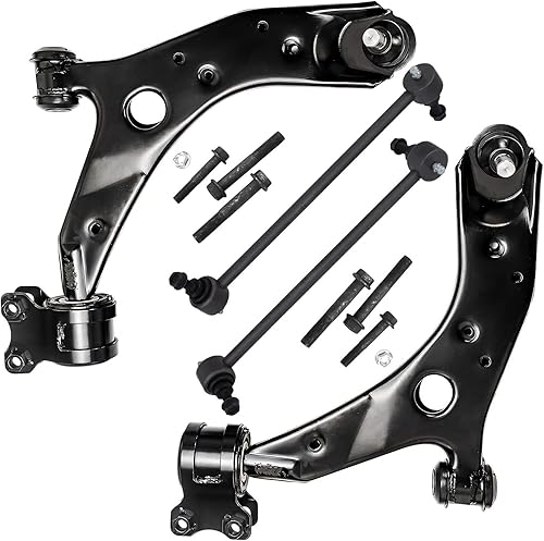 Miniatura 13 de Detroit Axle - Kit de brazos de control delanteros de 4 piezas para Nissan Cube 2009-2014, Nissan Versa 2007-2012 2 brazos de control inferiores con
