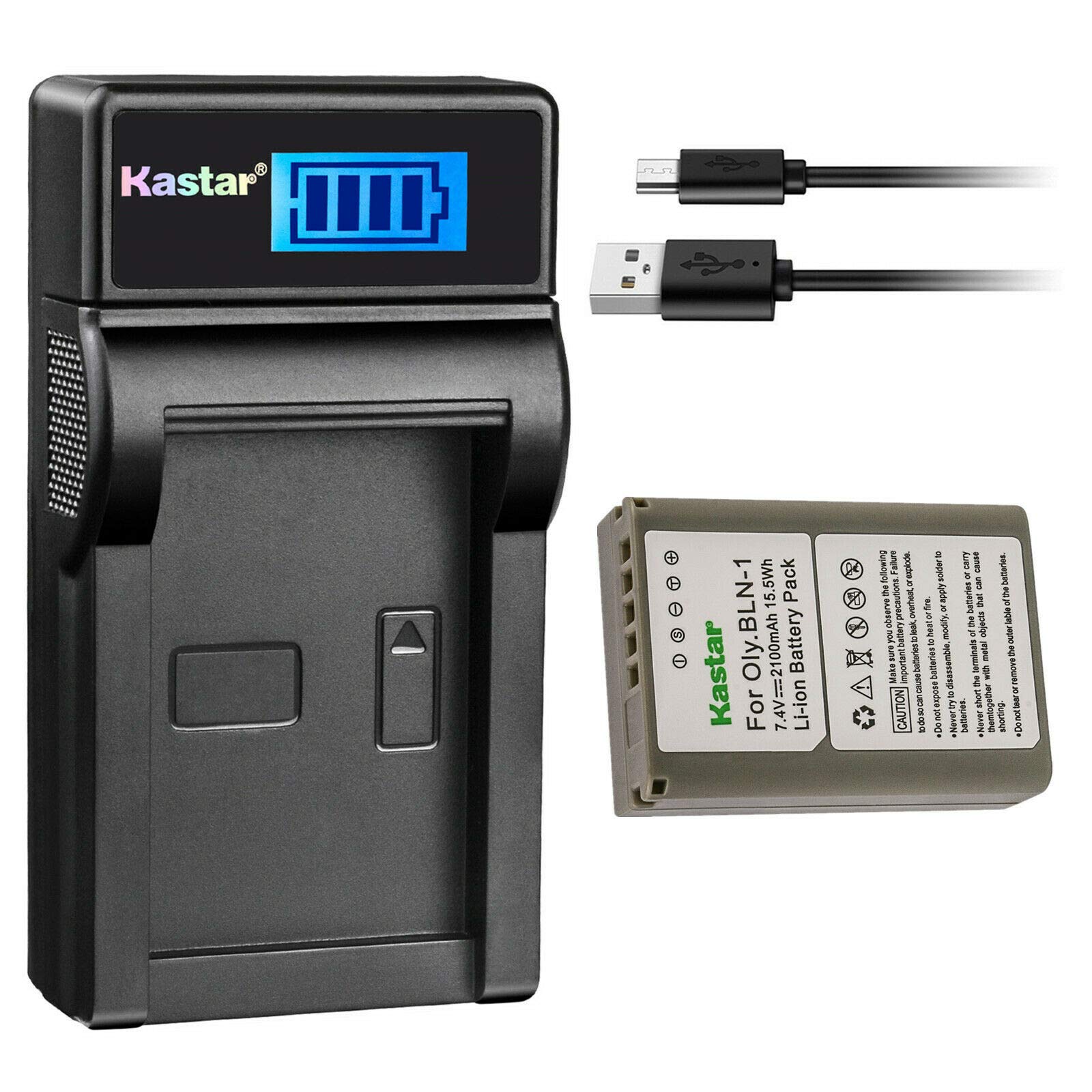 Kastar 2-Pack Battery and AC Charger with Car Adapter