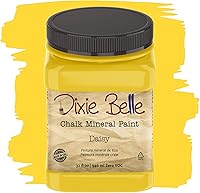 Vista 118 de Dixie Belle Paint Company - Pintura con acabado de tiza para muebles, color blanco lino (Drop Cloth), 8 fl oz, pintura mineral color blanco lino mate