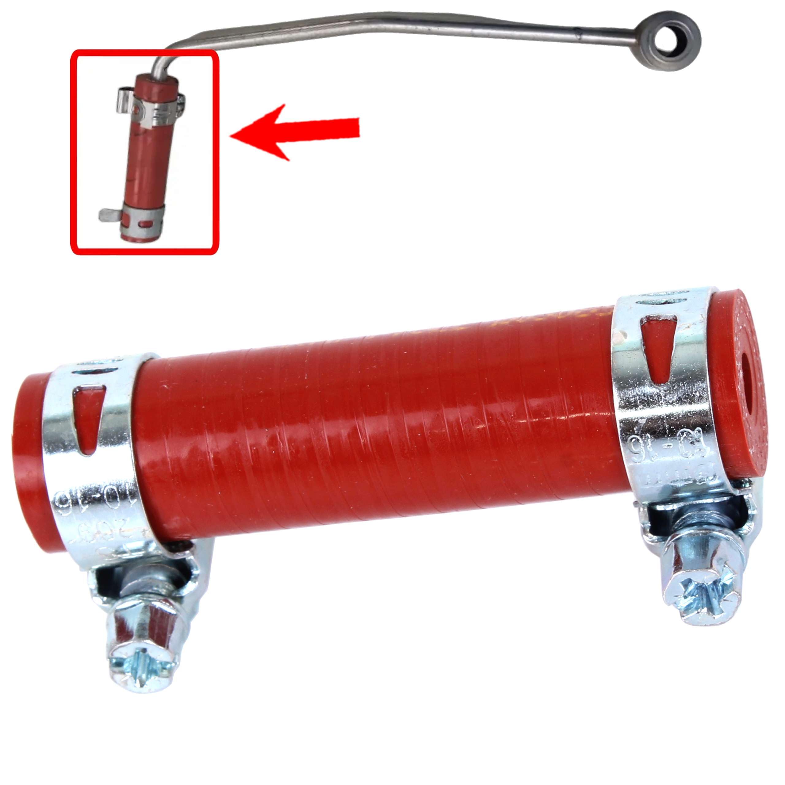 INLY Tubo flessibile del sensore della temperatura dei gas di scarico compatibile con Dacia Duster Lodgy Nissan Cube Qashqai Renault Fluence Grand Scenic Kangoo Laguna Megane