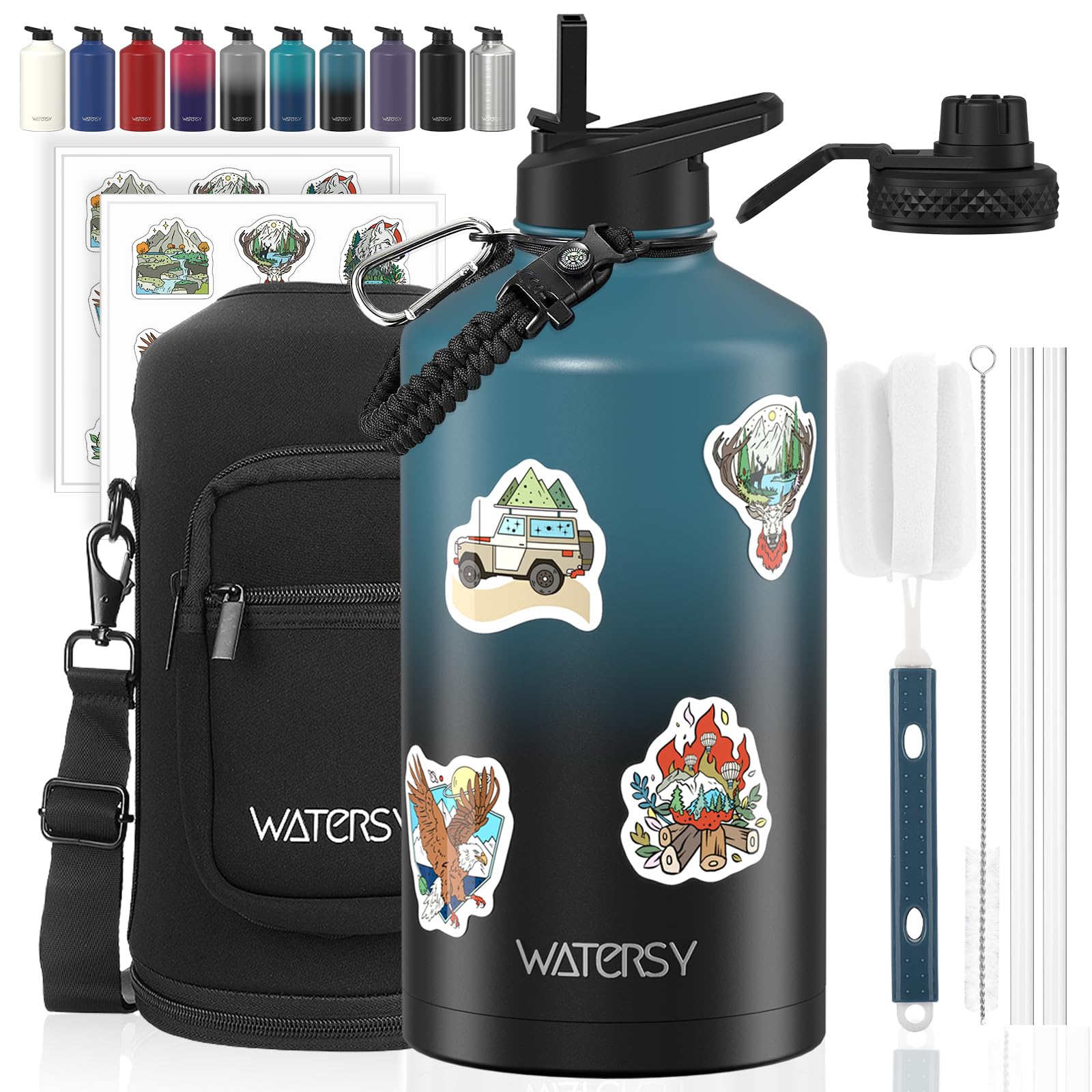 WATERSY 128 oz Insulated Water Bottle