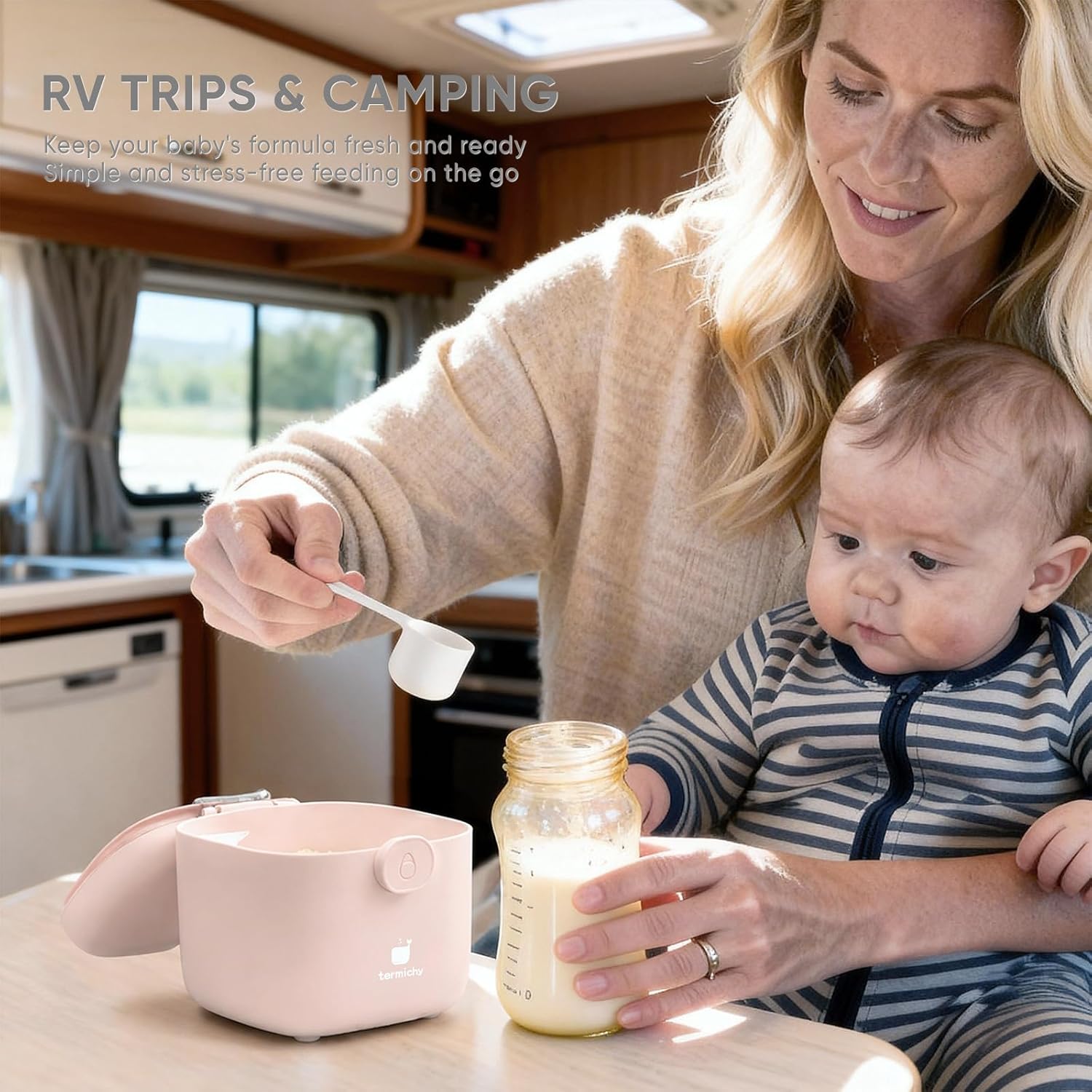 Termichy Large Formula Container for Travel: 14oz(400g) for Long Road Trip image 2