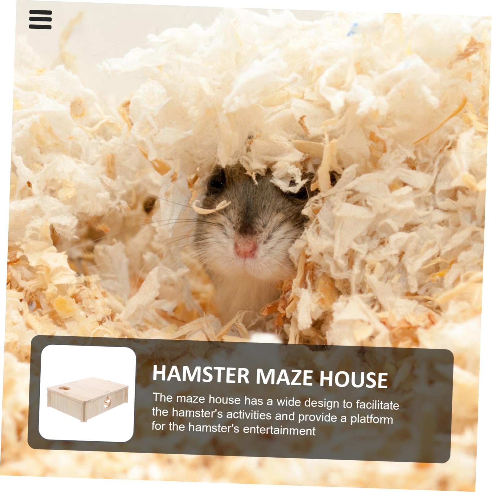 Hamsterspielzeug mit Mehreren Kammern Komfortabler Rückzugsort und Spielplattform Labyrinth zum Spielen und Entdecken für Meerschweinchen und Ratten