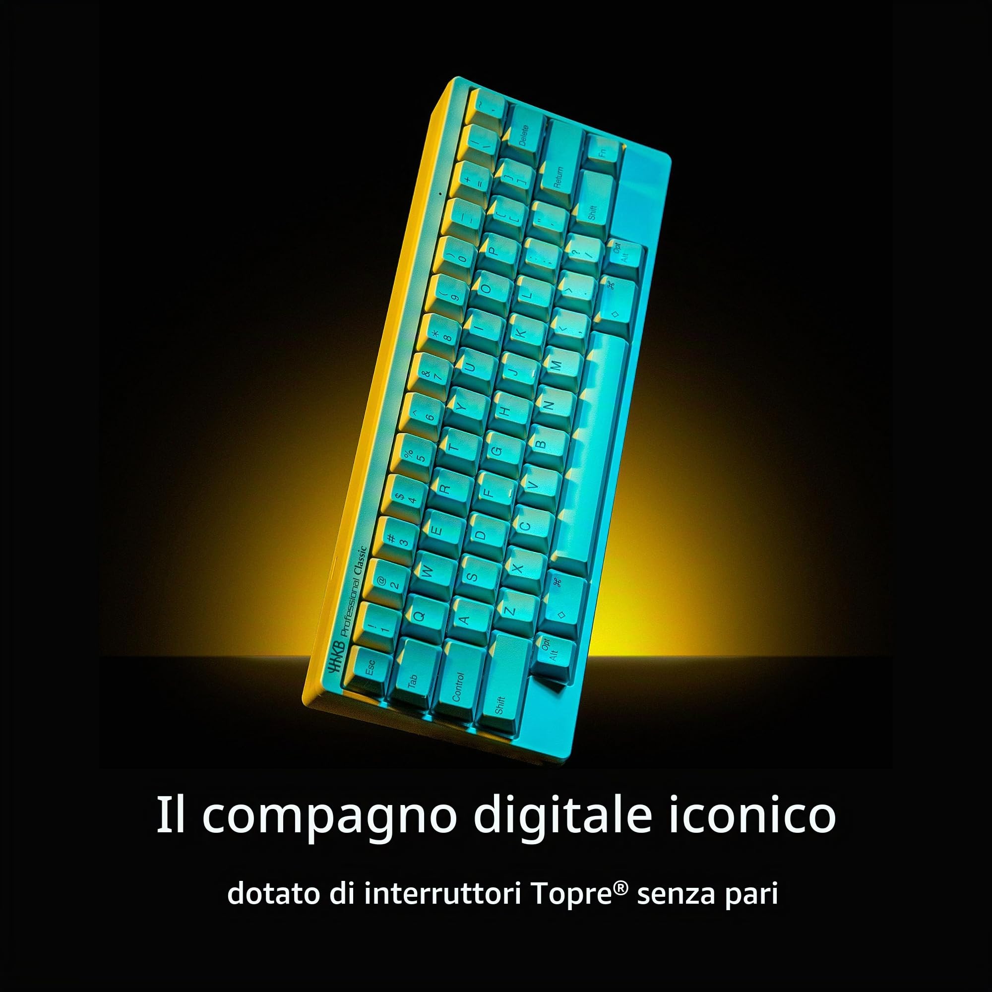 HHKB - Happy Hacking Keyboard Professional Classic (cablata, USB, Mac, Windows, carbone, stampato) con 2 anni di garanzia di sostituzione anticipata