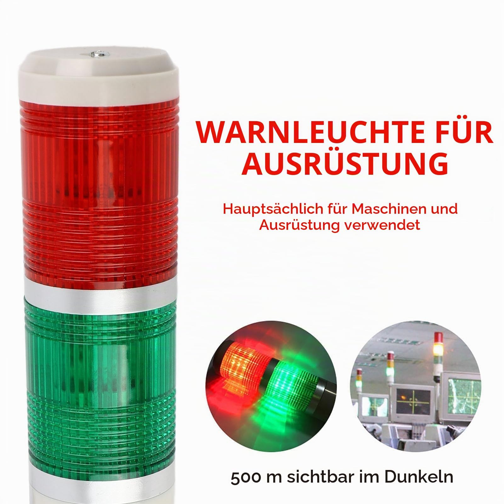 1Pc Rosso/Verde Led Avvertimento Led Ampel 230V Attrezzatura di Emergenza Illuminazione Lampadina Faro Lampada 220V