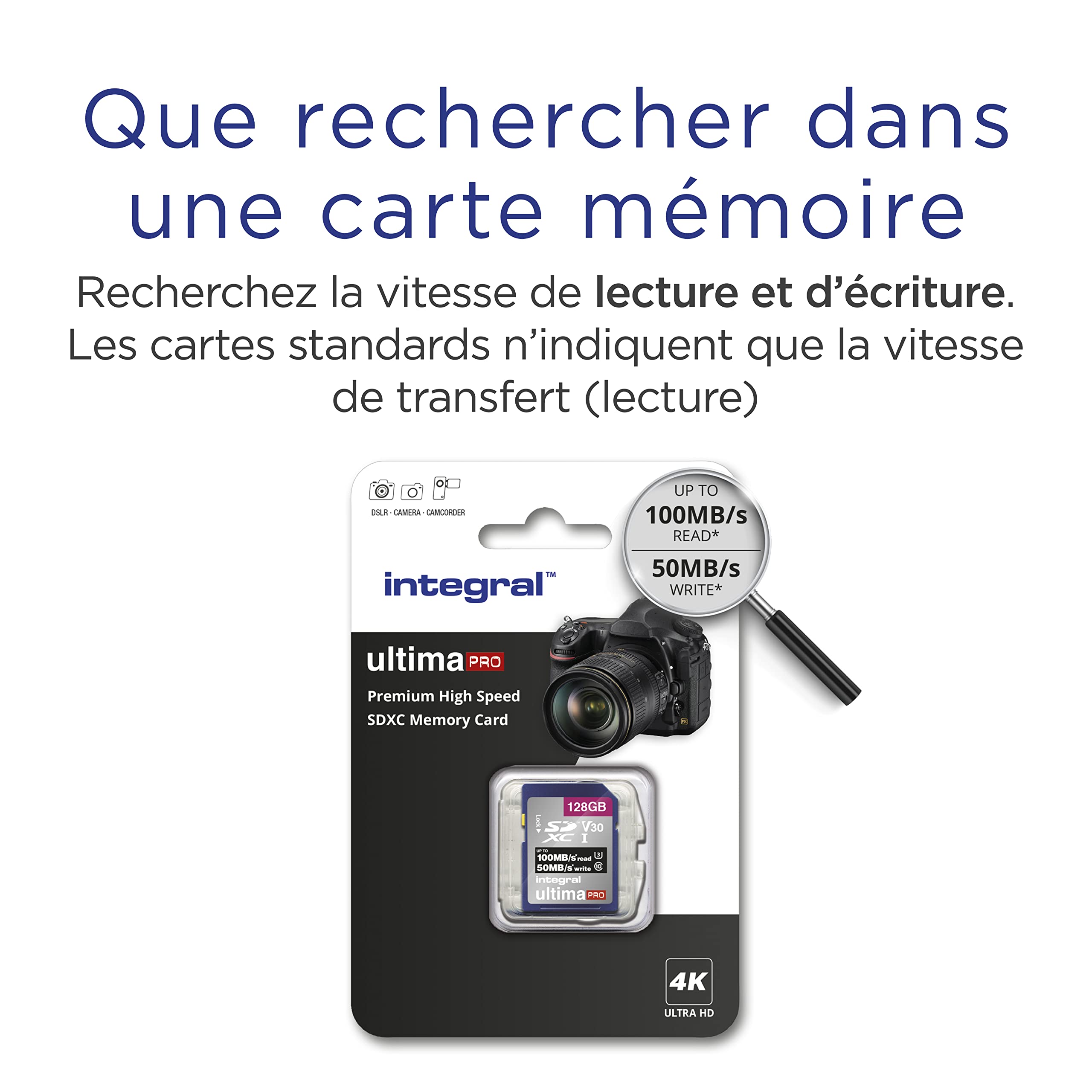 Carte mémoire 128 Go INSDX128G-100/90V30