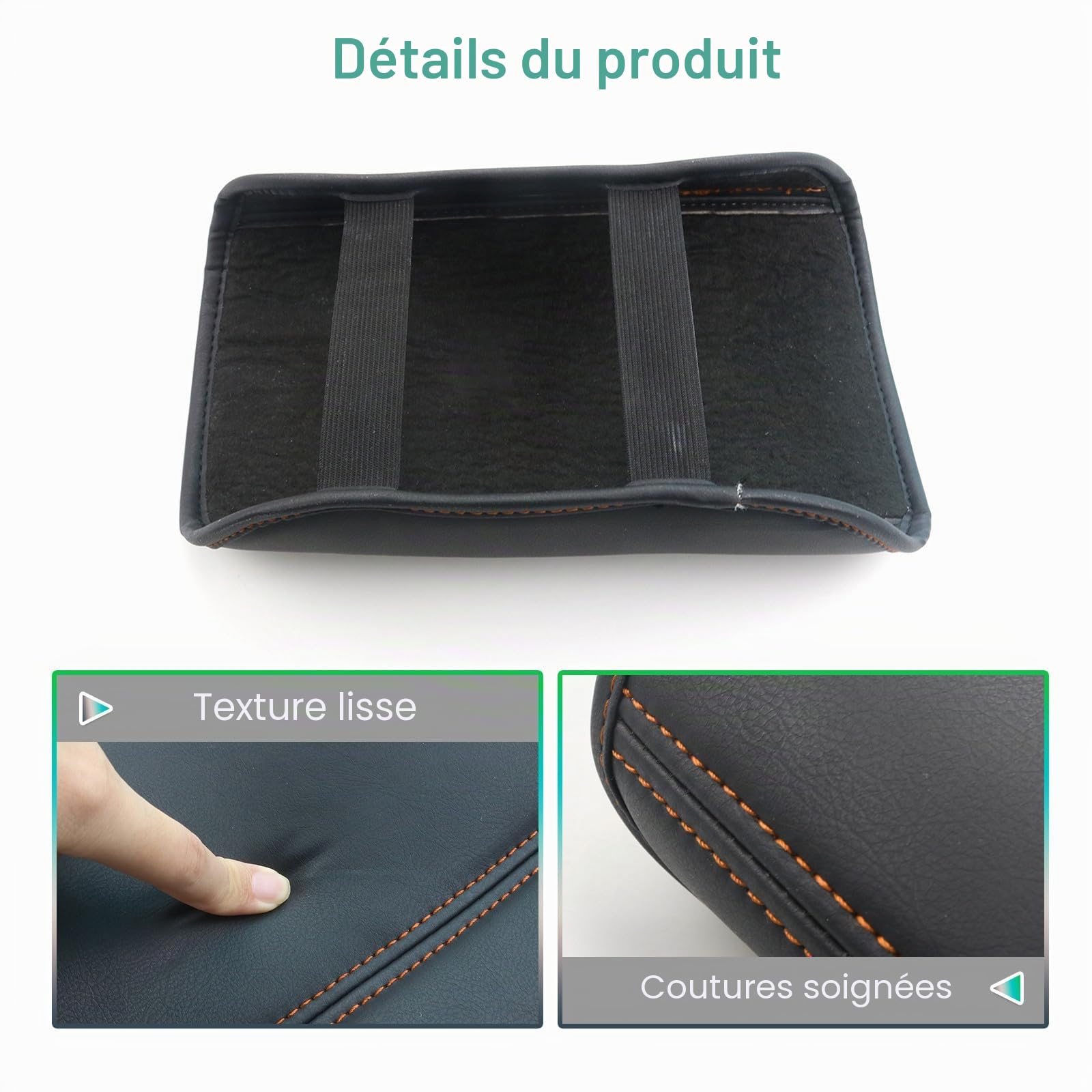 GAFAT Seat Leon MK4/ Cuprα Formentor 2020-2024 2025 Housse d'Accoudoir Central, Seat Leon Cuprα 4 5F KL ST FR Console Centrale de Protection en Cuir Rembourré, Seat Leon MK4 Accessoires (Laiton)