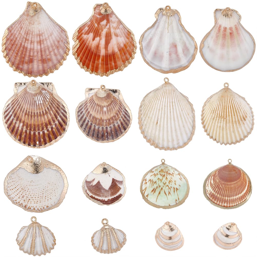 Charms coquillages avec anneaux pour créer des bijoux d'été sans casse