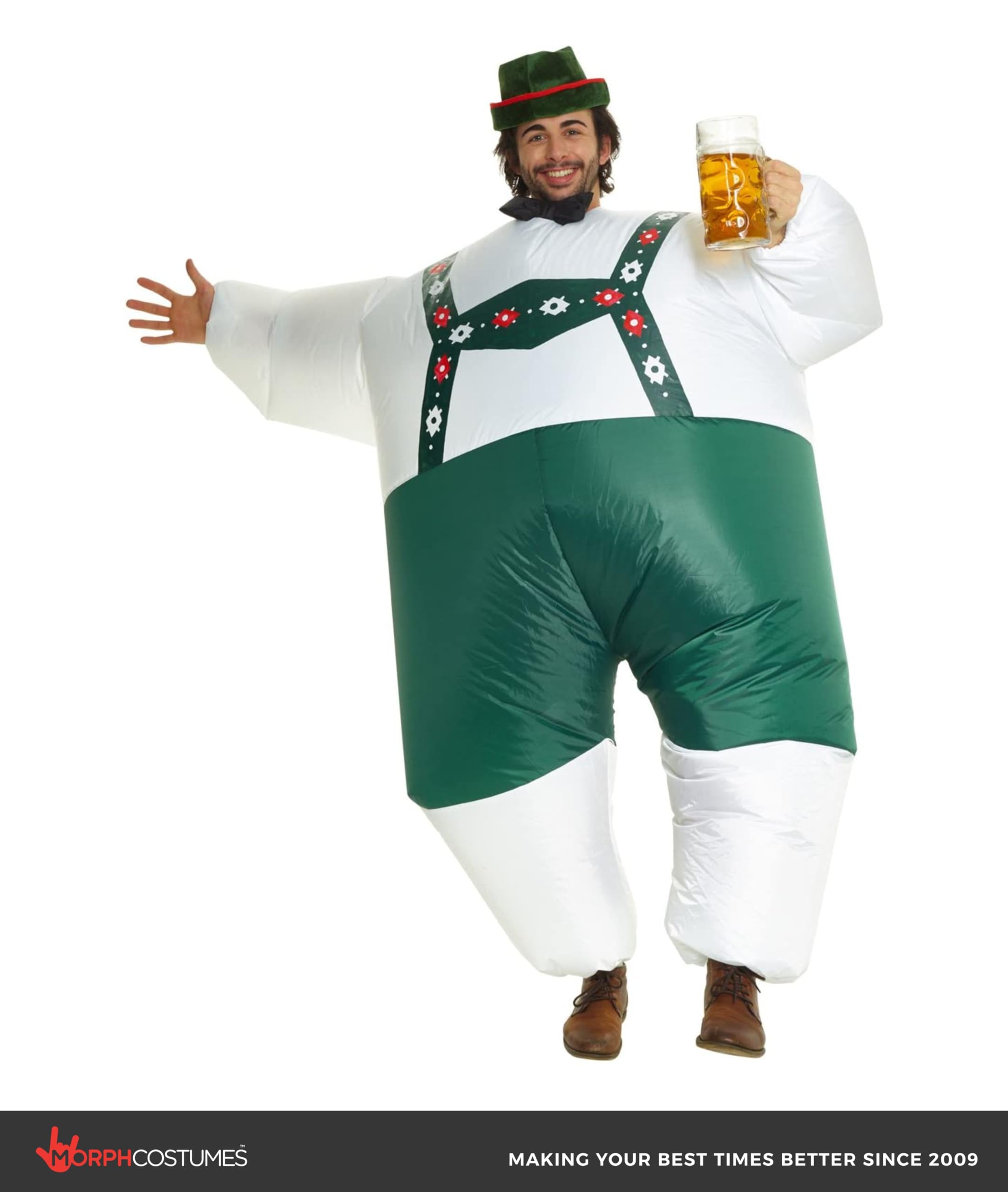 Morph Costume Gonfiabile Oktoberfest Adulto, Gonfiabile Lederhosen