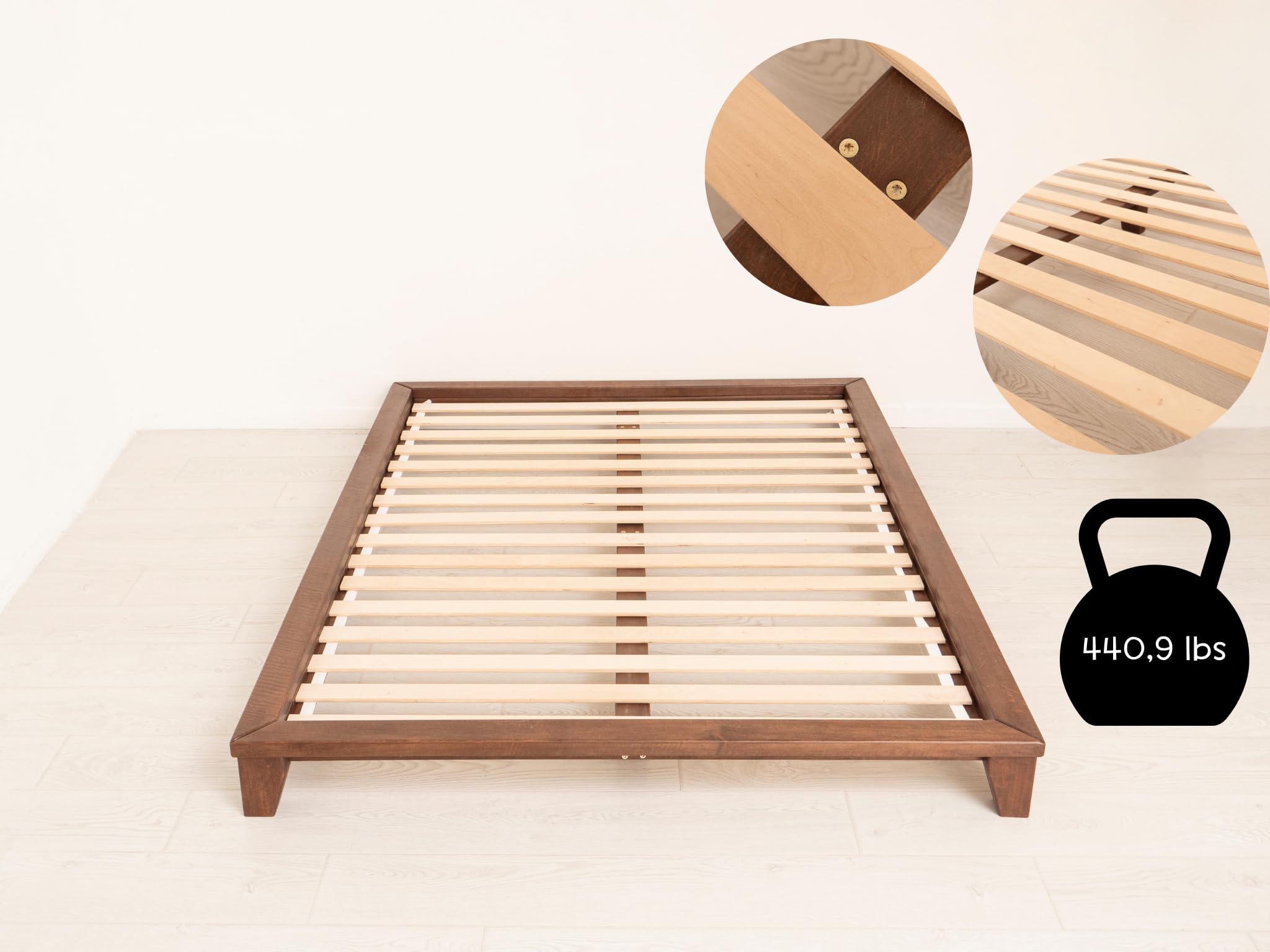 Amazon.com: Wooden Queen Frame - King Size Platform Bed - Full Size Loft Bed  - Tatami Twin Wood Platform Bed Frame - Zen Low Profile Bed : Home & Kitchen