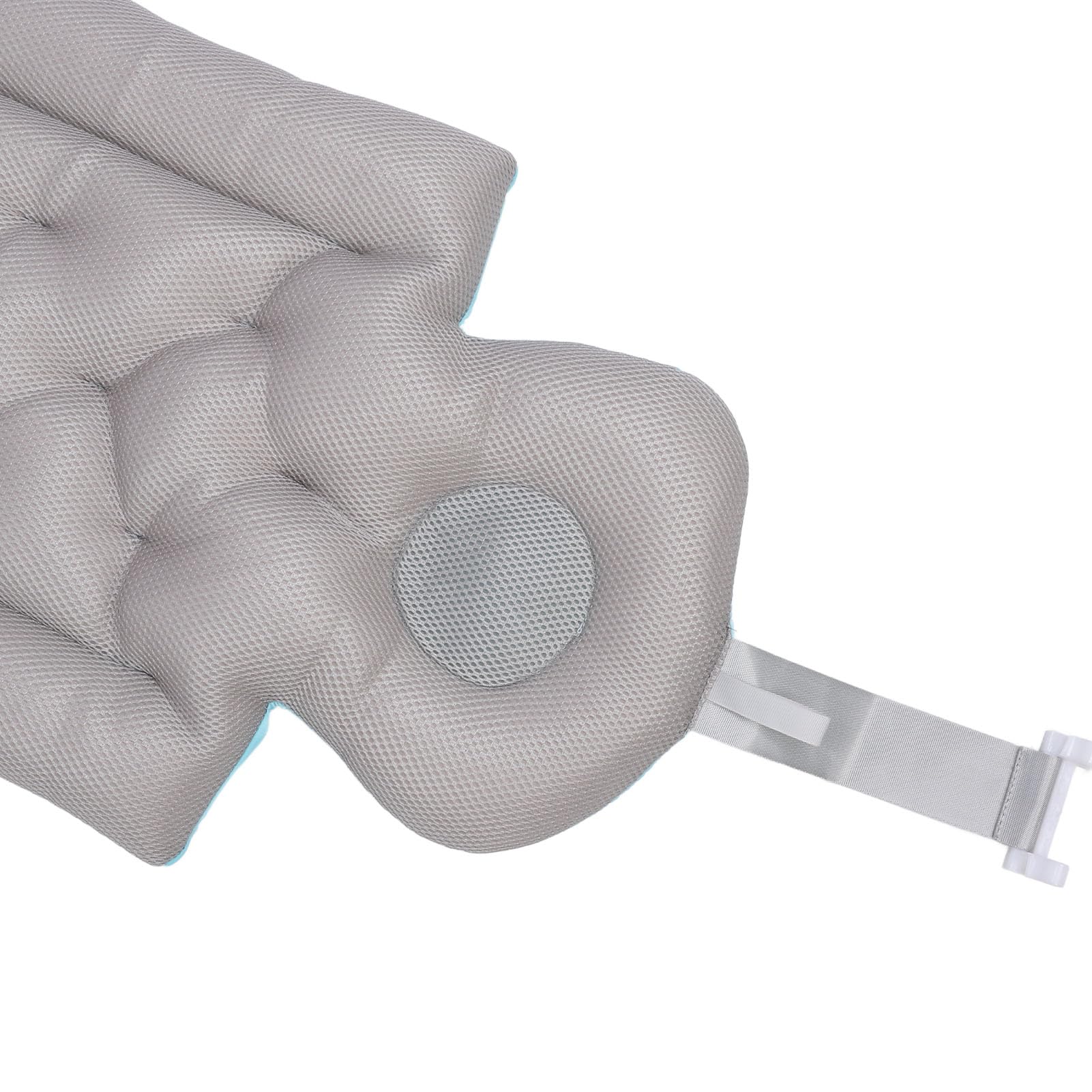 Rosvola Cuscino da Bagno Antiscivolo per Tutto il Corpo con Forti Ventose per L'esperienza di Bagno degli Adulti Dimensioni 33,07x14,76 Pollici (BLUE)