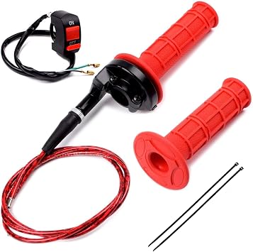 مصغرة الدراجة خنق كابل لينة المطاط الجمعية لكولمان CT200U CT200U-EX باجا DB30 المحارب MB200 المفترس 196 cc 212 cc أجزاء المحرك 22 mm 7/8 مقبض قبضة الملحقاتRed