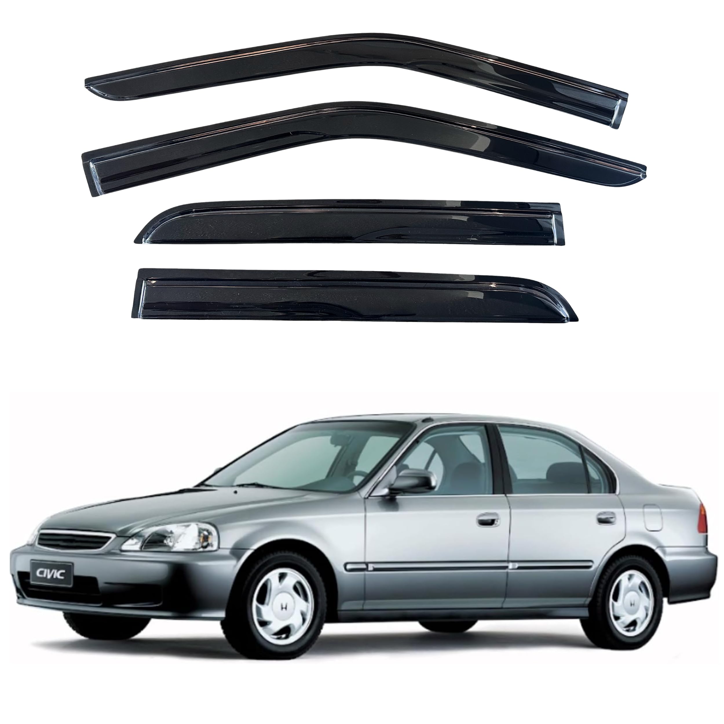 Amazon.com: KPY Window Visor Compatible with Honda Civic