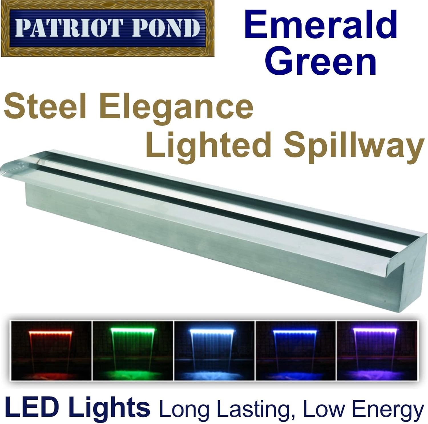 Patriot Steel Elegance STE36G Emerald Green Lighted 36