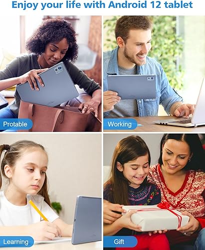 Miniatura 5 de Wielio Tablet PC Android 12 de 10 pulgadas, tableta de 6 GB+128 GB, tabletas Android de 1 TB de expansión de 8 núcleos, WiFi 2.4G5G, 1920 x 1200