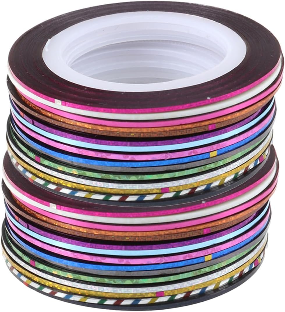 30 Rolls Nail Art Striping Tape Lines for Manicure Decoration