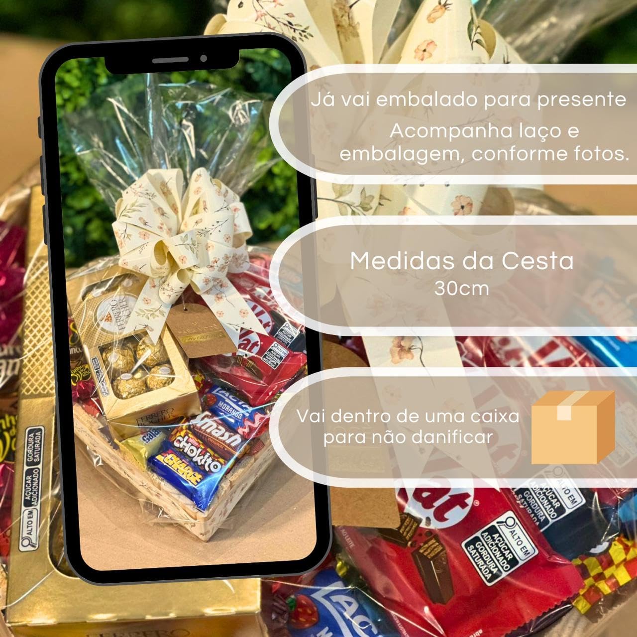 Cesta De Chocolate Em Formato De Coração Com Lindo Laço – Perfeito para Natal, Dia dos Pais, Dia dos Namorados, Presente Corporativo (Tamanho total, Floral) em promoção! Veja a oferta e mais achadinhos de Linhas, Kits & Presentes 4 Hoje é o melhor dia para comprar Cesta De Chocolate Em Formato De Coração Com Lindo Laço – Perfeito para Natal, Dia dos Pais, Dia dos Namorados, Presente Corporativo (Tamanho total, Floral) com aquele preço maroto! Promoção! Aproveite a oferta! 4