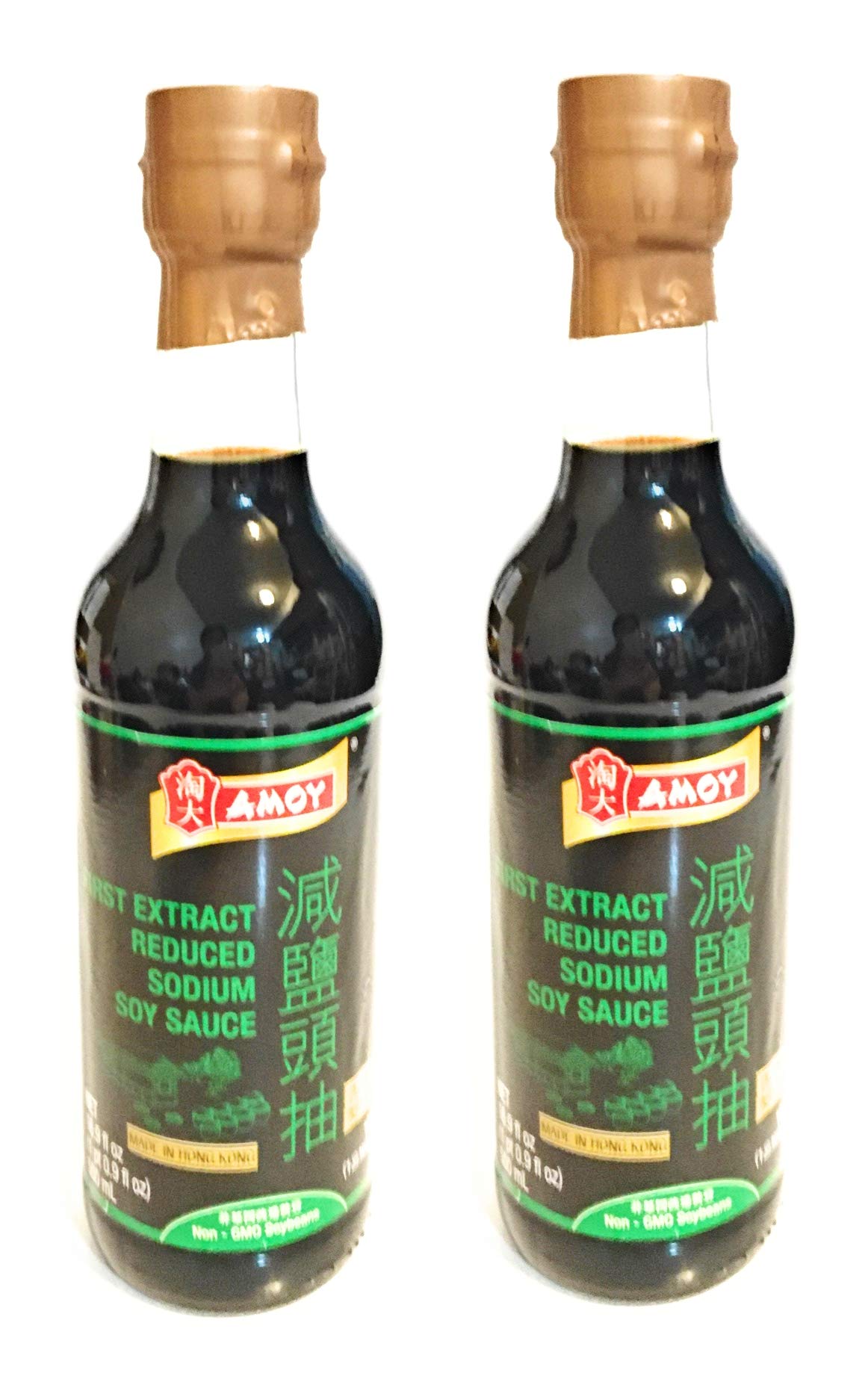 AmoyFirst Extract Reduced Sodium Soy Sauce 16.9 Fl Oz(2 Pack)