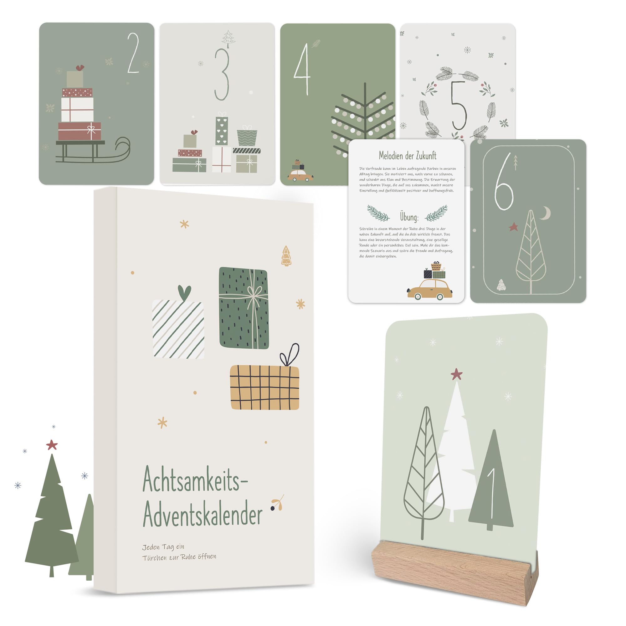 Achtsamkeit Adventskalender 2026 für Frauen – 24 inspirierende Karten mit Zitaten, Affirmationen & Achtsamkeitsübungen | Geschenkidee für Ruhe, Dankbarkeit & Selbstfürsorge