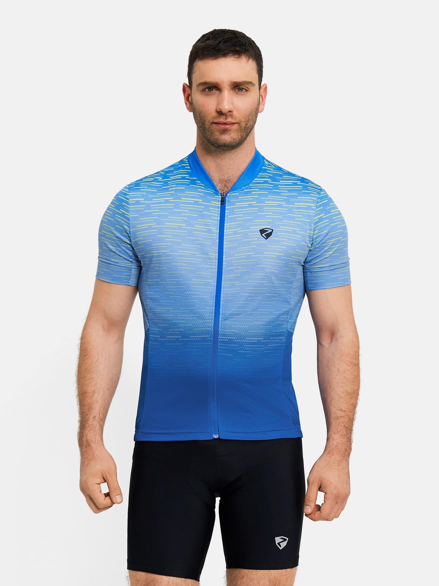 Ziener Herren Nelete-z Funktionelles Fahrradtrikot mit durchgehendem Front-Reißverschluss