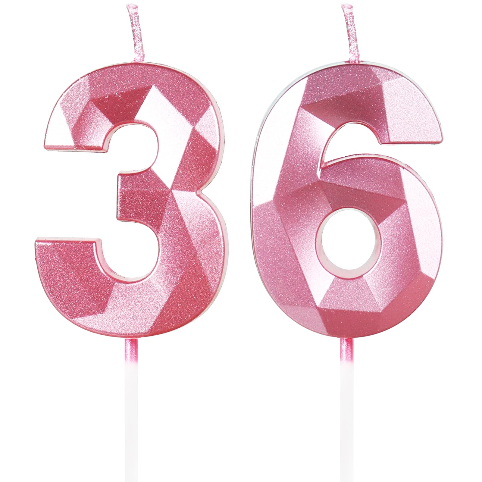 Yiran 50th Birthday Candles, Gold Number 50 Happy Birthday Candles, Cake Topper Decorations for Birthday Party, Wedding Anniversary Celebration Supply — view 85