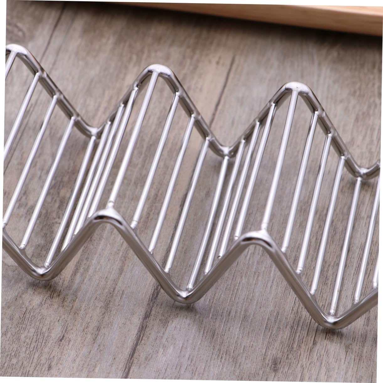 Garneck 2pcs Taco Stand Taco Rack Taco Shell Baking Rack Taco Plates Taco Holder Taco Tray Taco Shell Rack Taco Platters Taco Display Stand Taco Shell Stand Tortilla Holder Silver