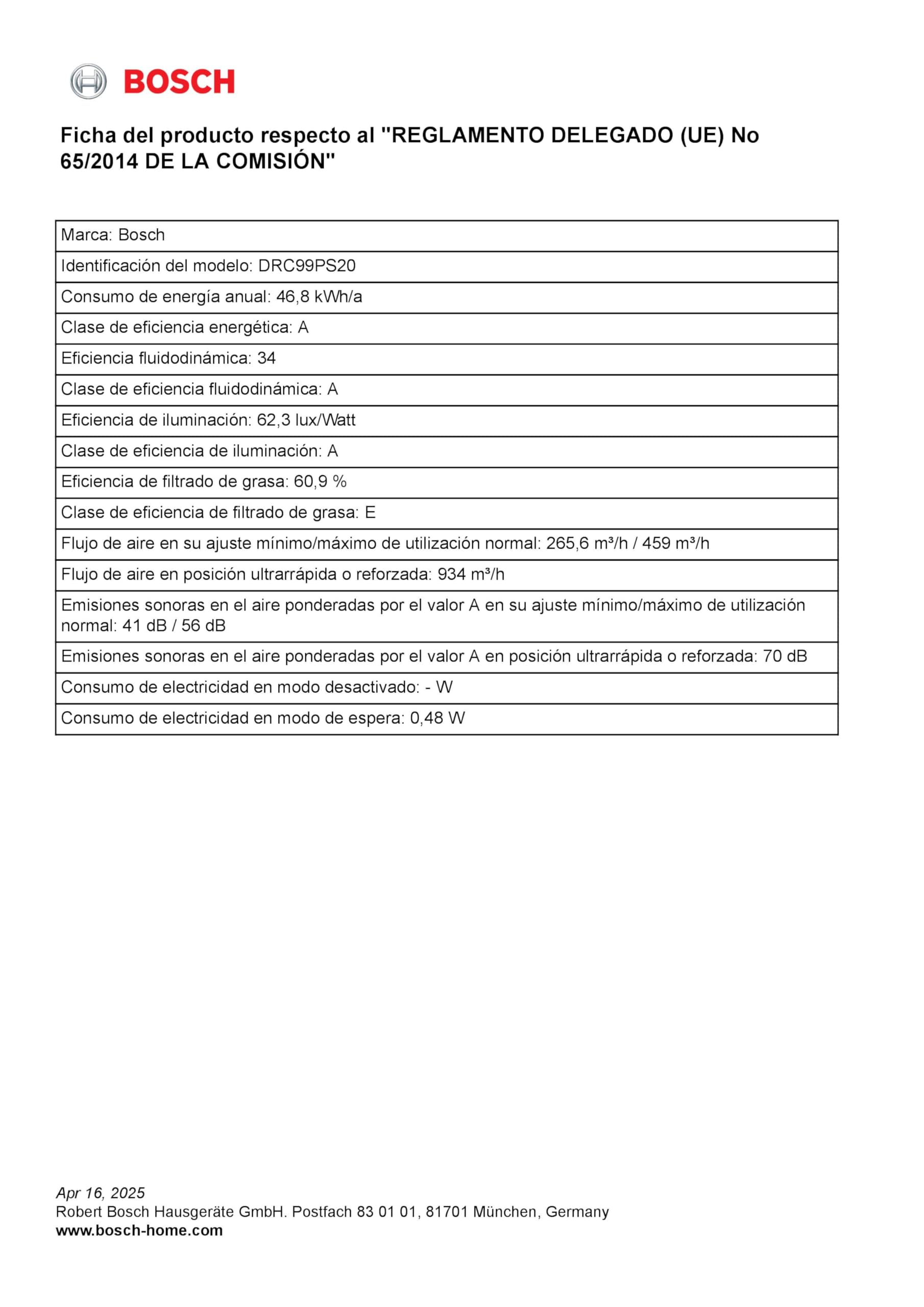 Bosch – Extractor de techo, Serie 8, 90 cm, Motor EcoSilence, PerfectAir, Blanco, DRC99PS20