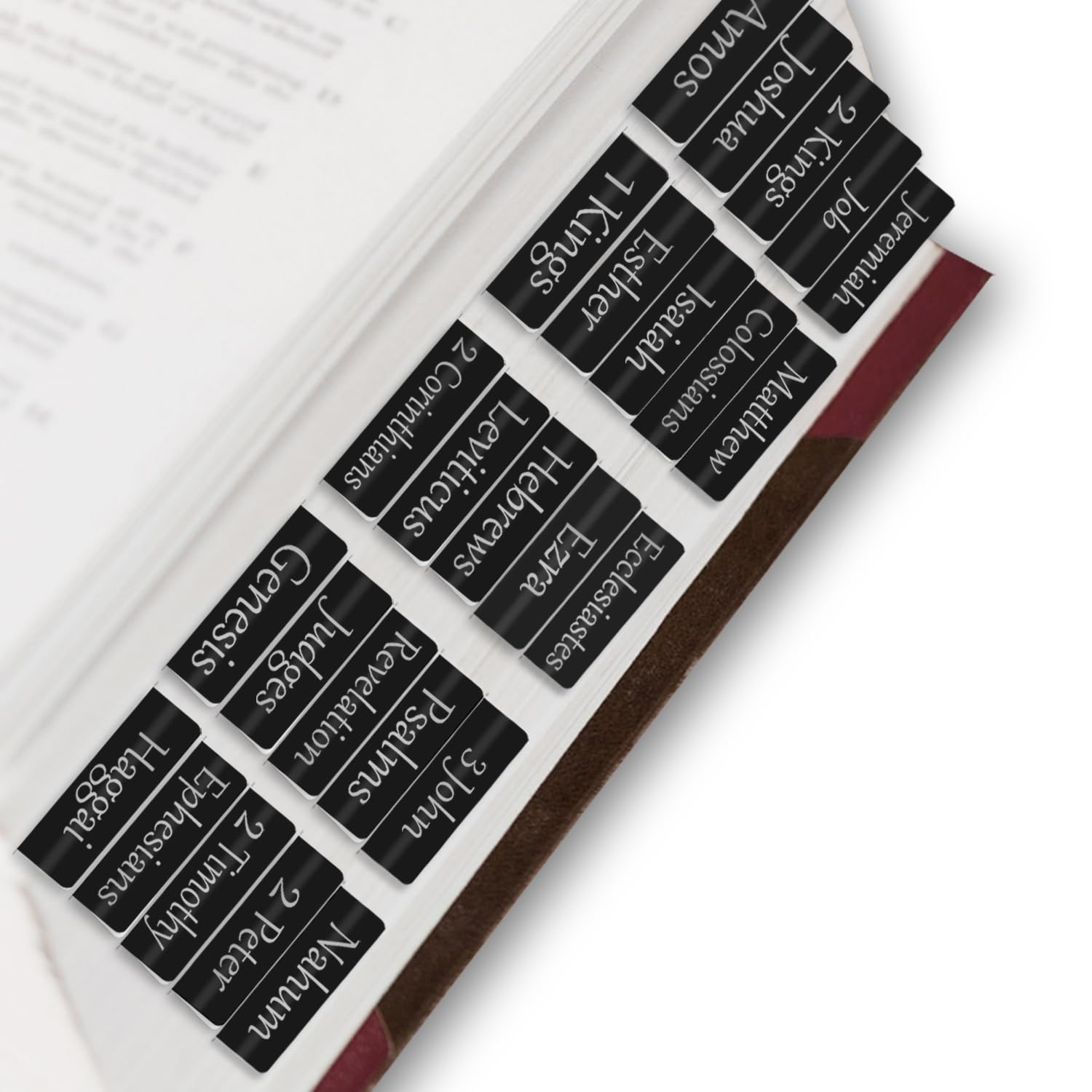 Starboling Bible Tabs,Black Reposition Laminated Bible Tabs,Bible tabs for Women,Remove & Replace Bible Index Tabs,Easy to Read and Apply Bible Tabs