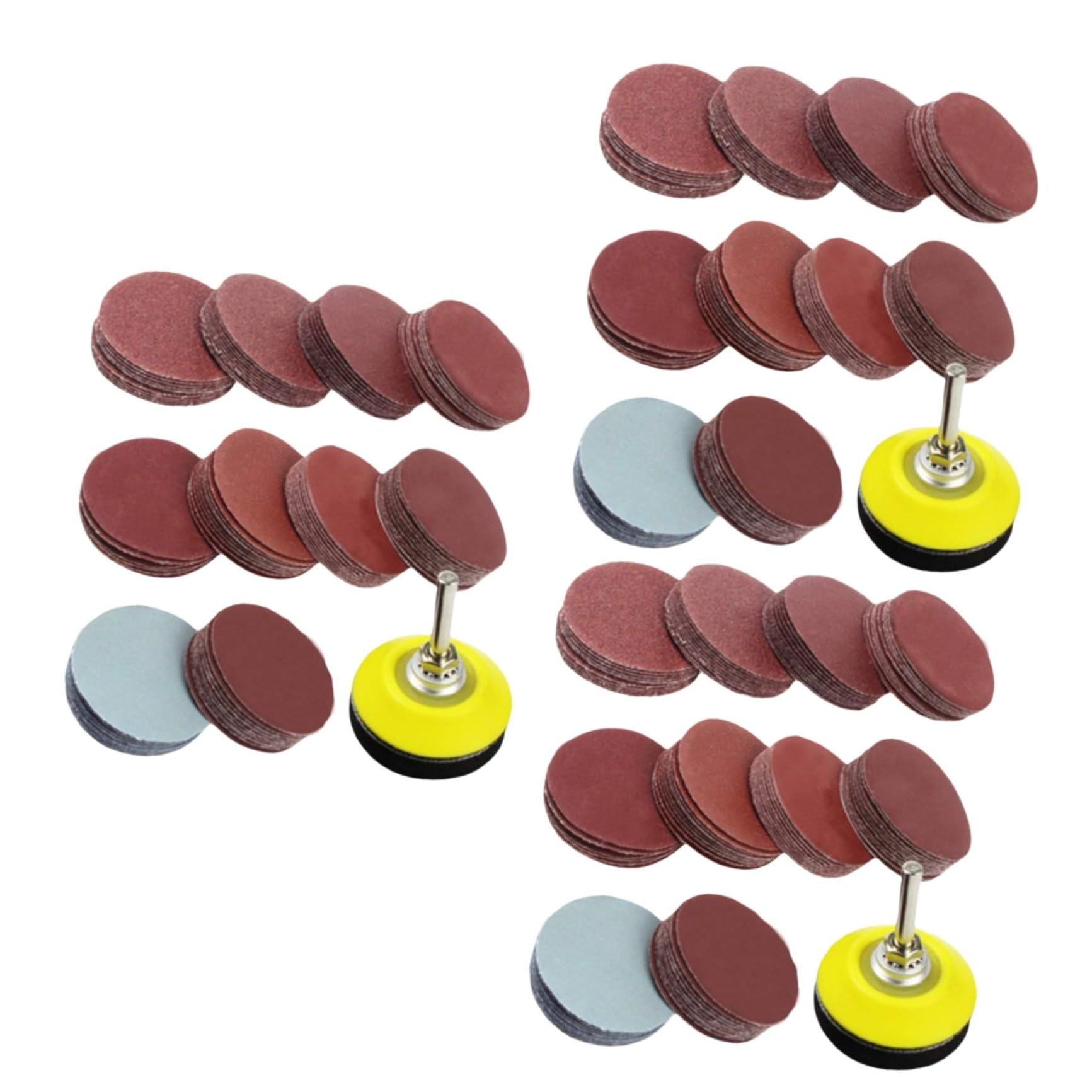 Gatuida 300pezzi Kit Dischi Abrasivi Platorello Per Utensili Rotanti Grana Perfetti Per Lucidatura e Levigatura Superfici Accessorio Per Trapano e Smerigliatrice