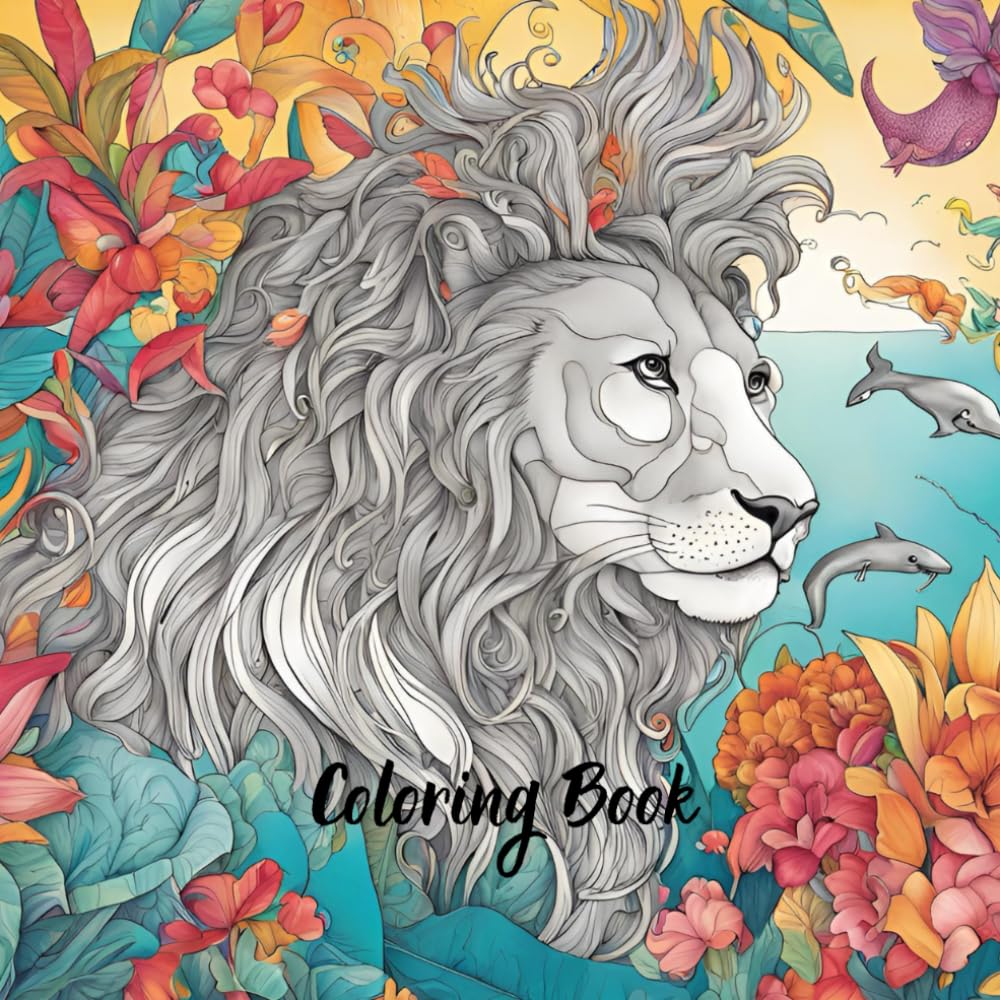 Coloring Book, Animals: Color Your Way to Calm and Joy