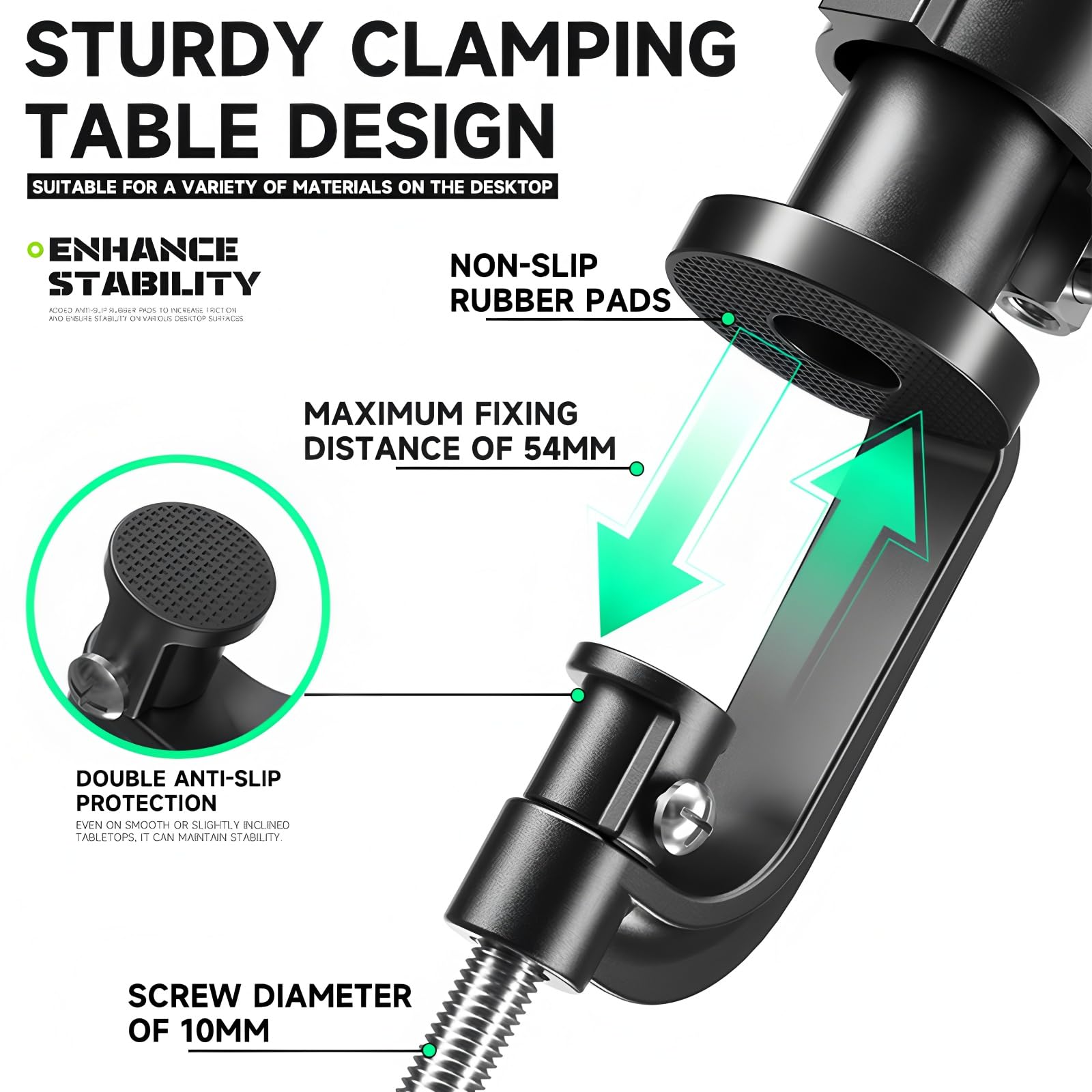LUOWEI LW-319 Universal Rotary Fixture, 3D Adjustable Stand